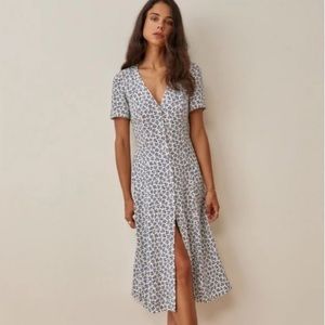 Reformation Locklin Dress in Bombay - Worn Once EUC